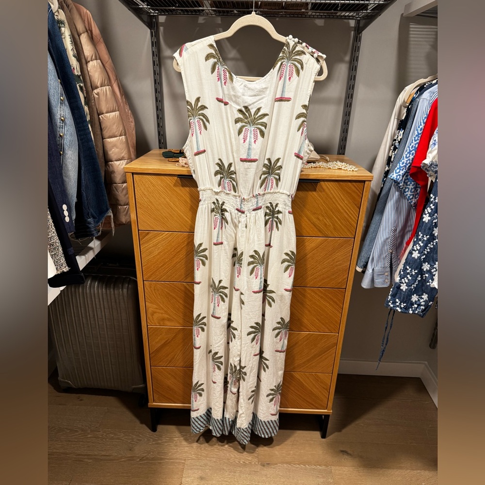 Roller Rabbit Morjim Palm Emanelle Jumpsuit - Picture 2 of 11
